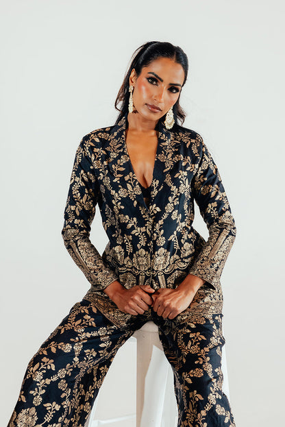 Zariya Blazer Set - Midnight