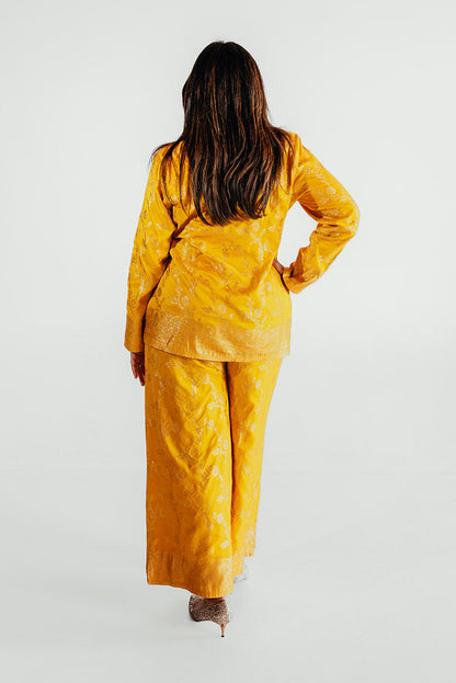 Zariya Blazer Set - Saffron