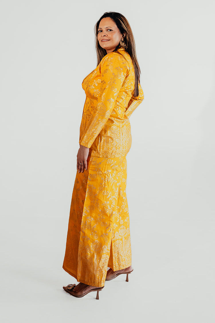 Zariya Blazer Set - Saffron