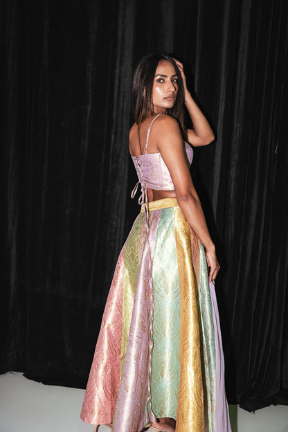 Veyla Bustier Maxi Skirt Set
